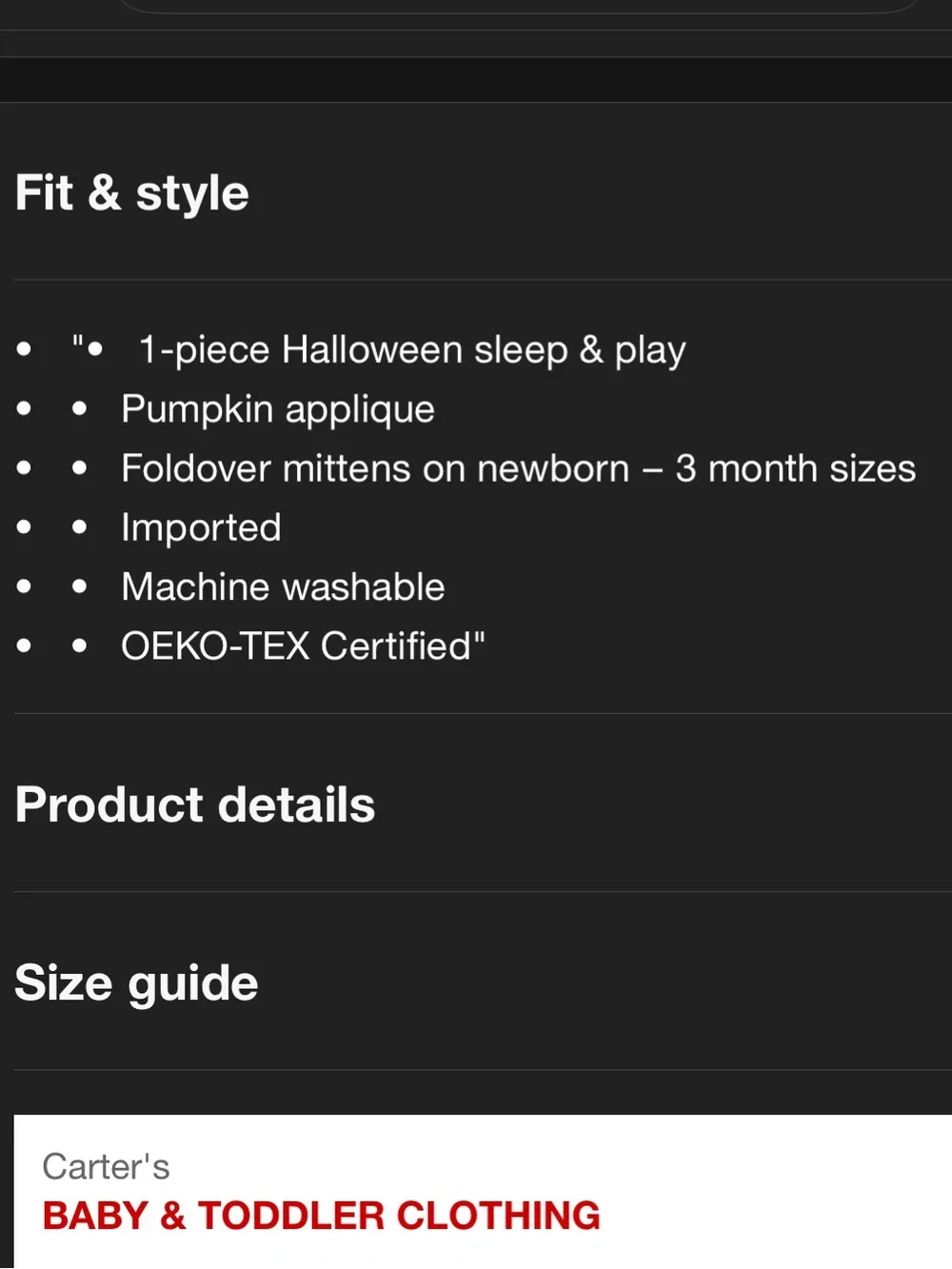 🖤🎃 NWT Carter’s Halloween Sleeper Bundle - 3 Months - Set of 2 - Lil Pumpkin 🎃🖤